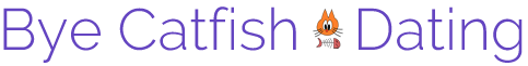 Bye Catfish Dating logo in purple